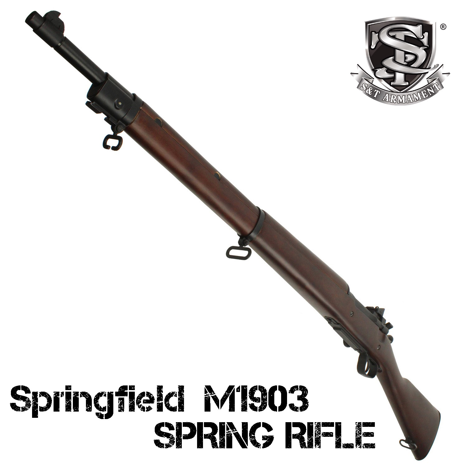 S＆T Springfield M1903 エアーコッキング ライフル リアルウッド
